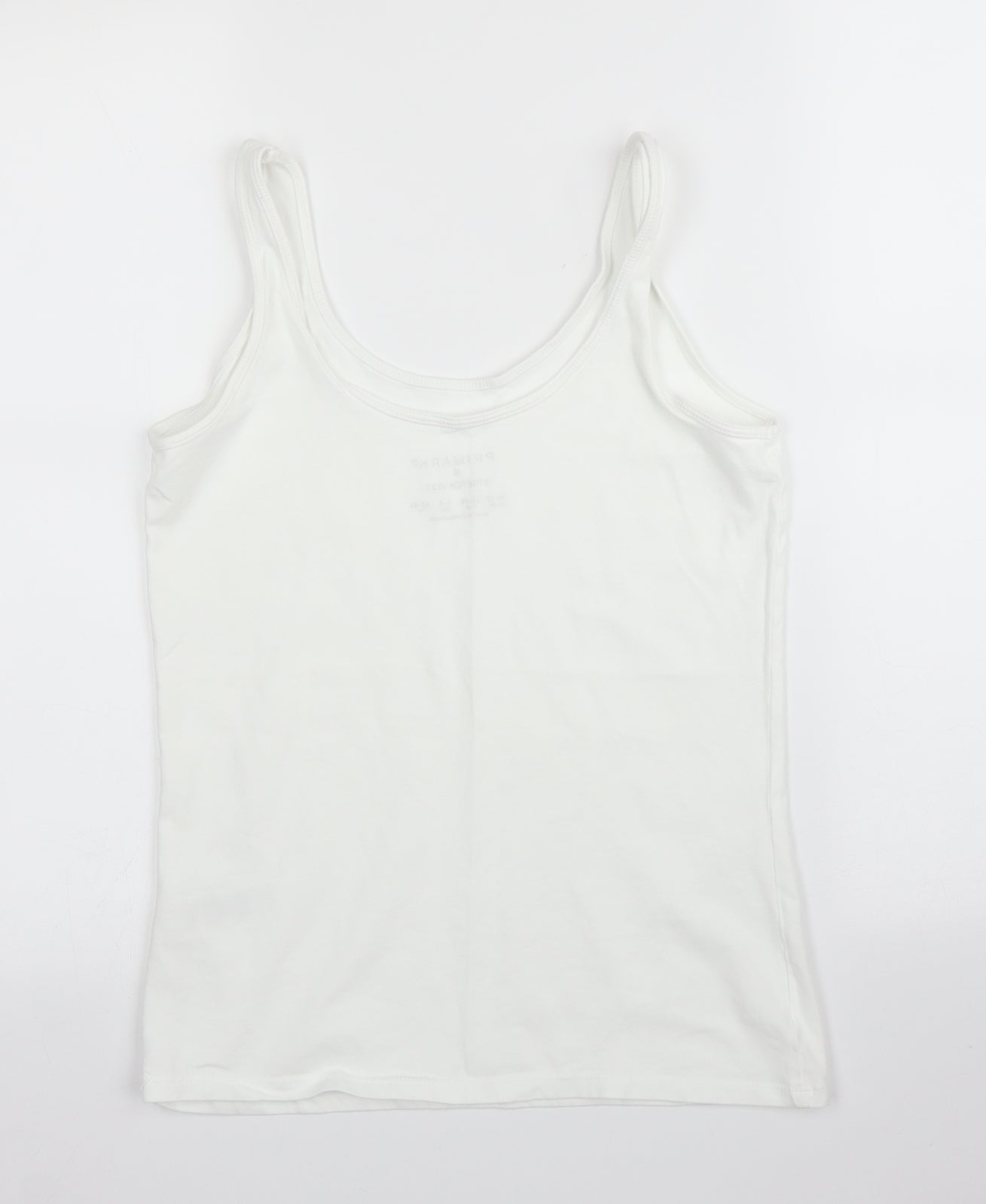 Primark Womens White   Basic Tank Size 10