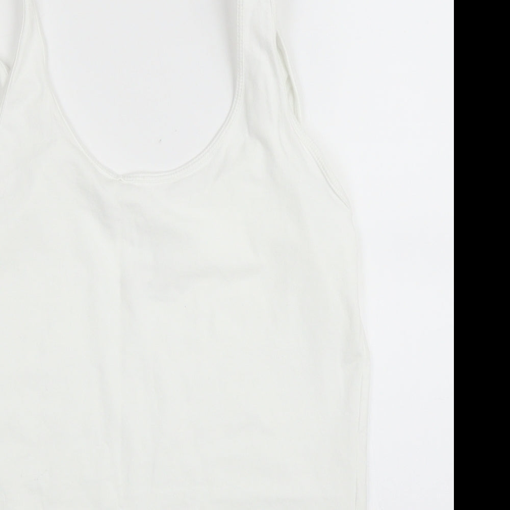 Primark Womens White   Basic Tank Size 10