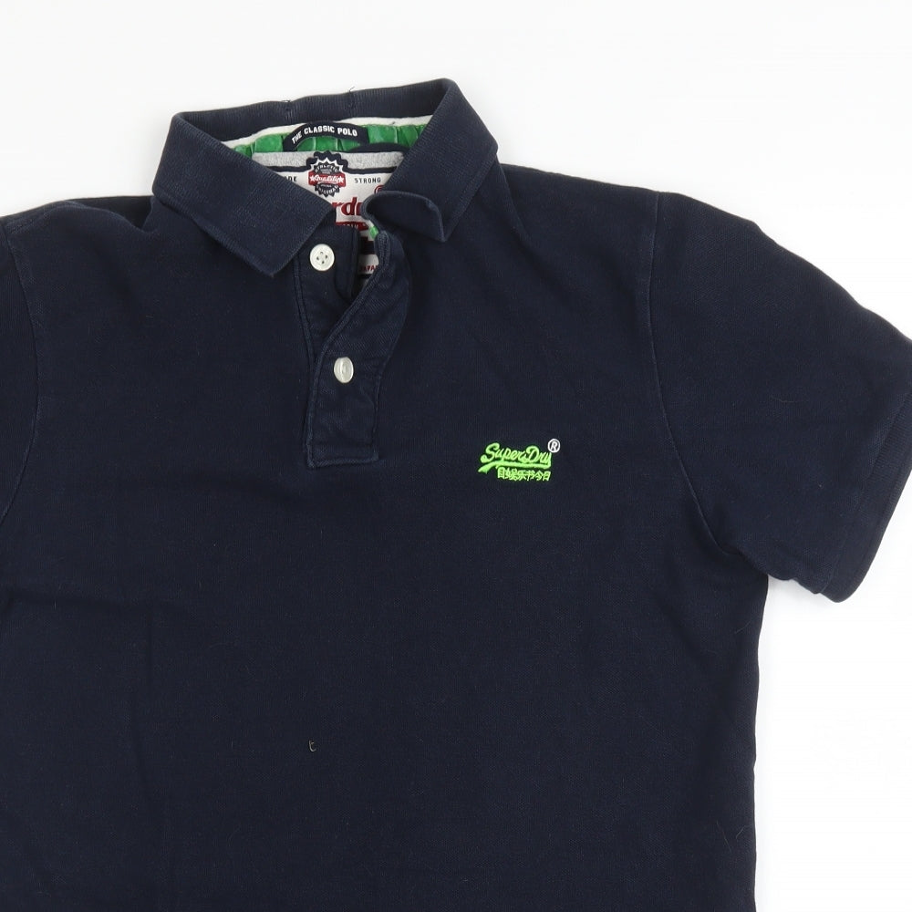 Superdry Mens Blue    Polo Size L