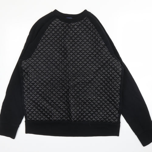 Topman Mens Black   Pullover Jumper Size S