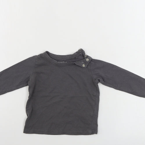 LUPILO  Boys Grey   Basic T-Shirt Size 9-12 Months