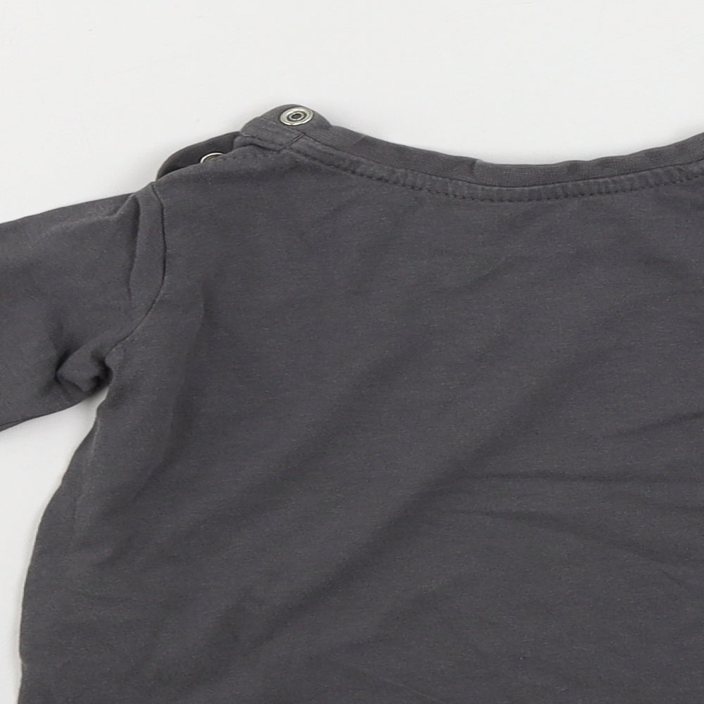 LUPILO  Boys Grey   Basic T-Shirt Size 9-12 Months