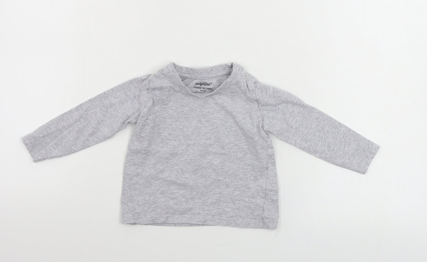 Lupilu  Boys Grey   Basic T-Shirt Size 9-12 Months
