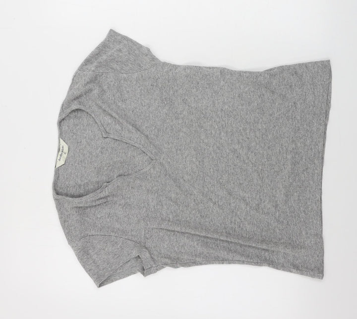 Dorothy Perkins Womens Grey Basic T-Shirt Size 12