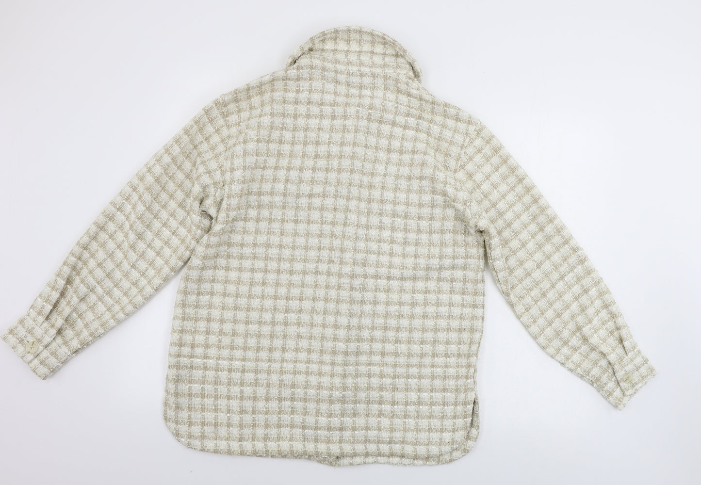 New Look  Girls Beige Check  Jacket Coat Size 12-13 Years