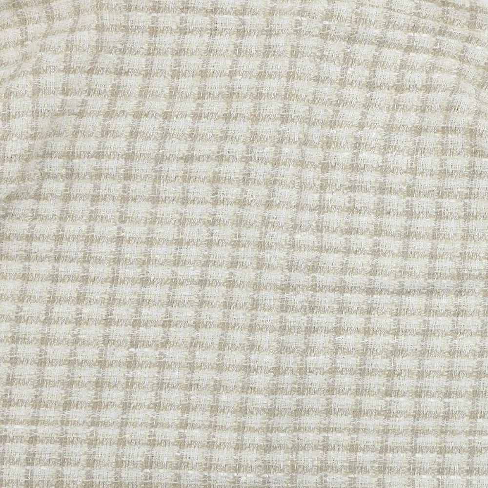 New Look  Girls Beige Check  Jacket Coat Size 12-13 Years