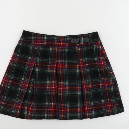 NEXT  Girls Black Check  A-Line Skirt Size 12 Years