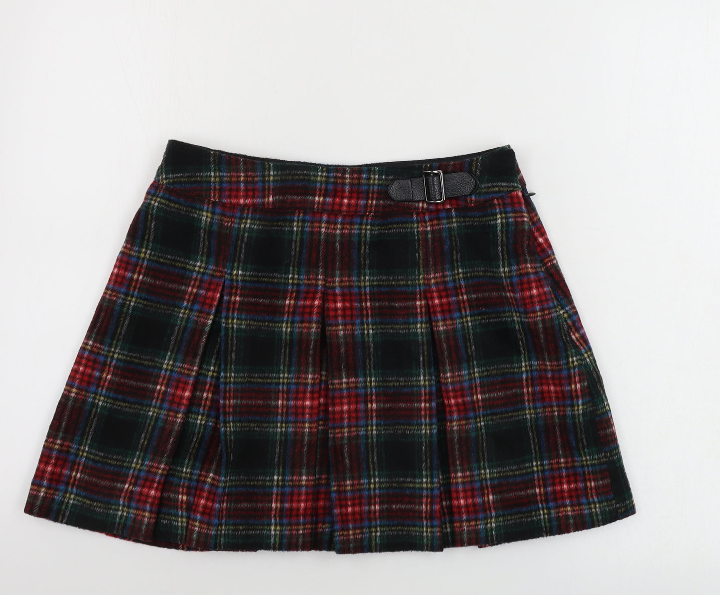 NEXT  Girls Black Check  A-Line Skirt Size 12 Years