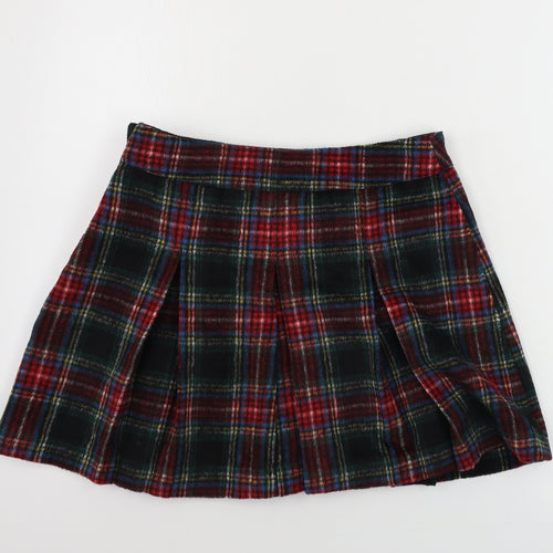 NEXT  Girls Black Check  A-Line Skirt Size 12 Years