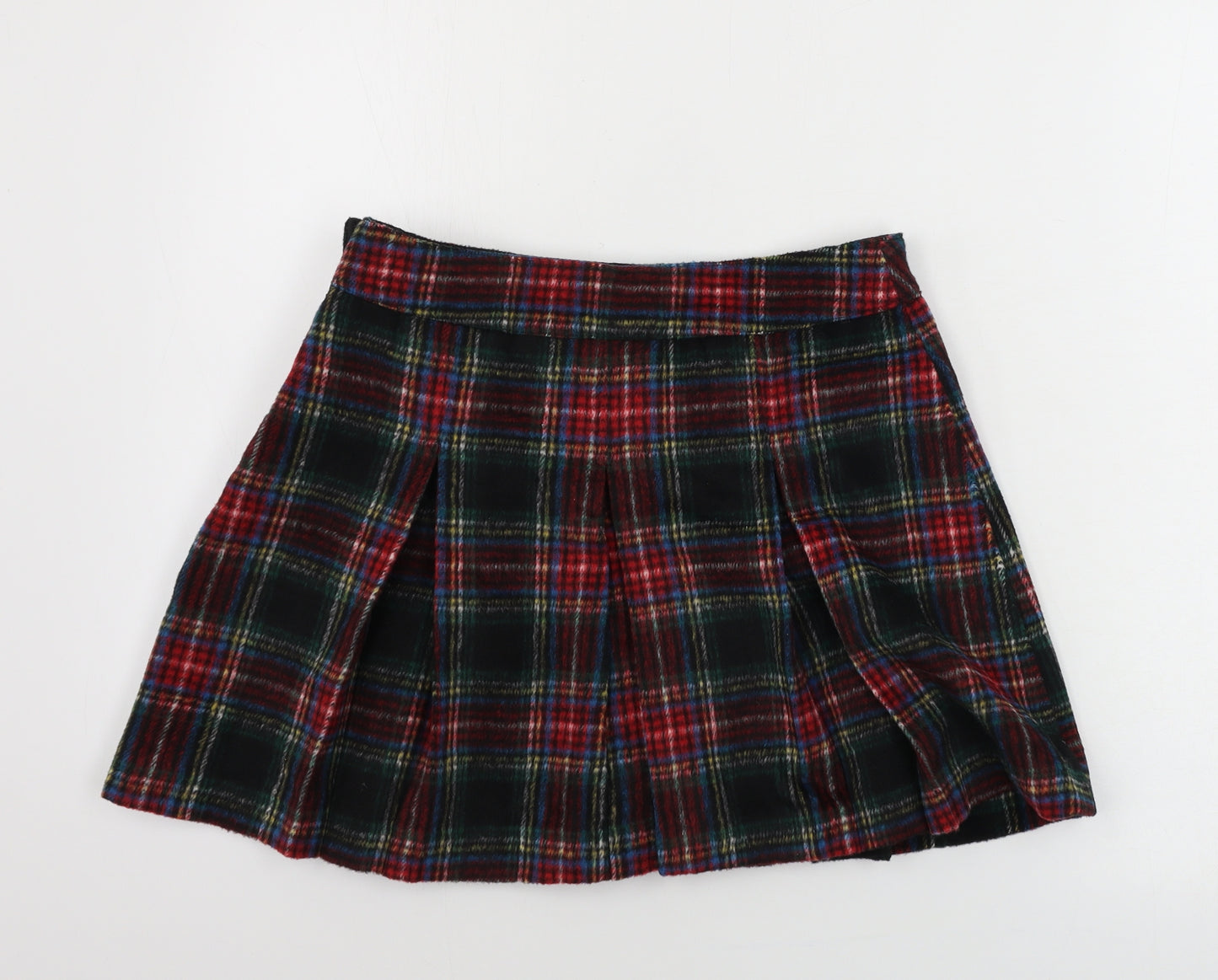 NEXT  Girls Black Check  A-Line Skirt Size 12 Years