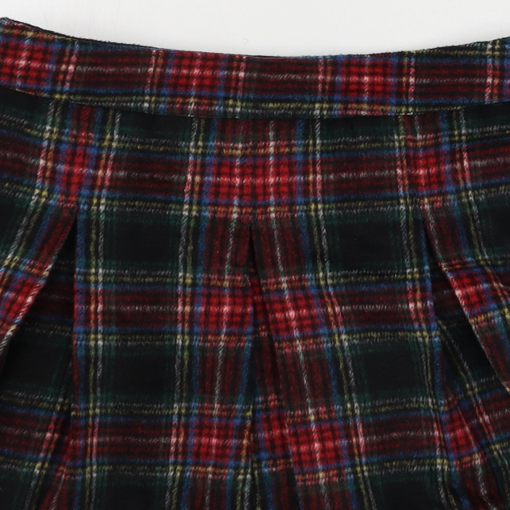 NEXT  Girls Black Check  A-Line Skirt Size 12 Years