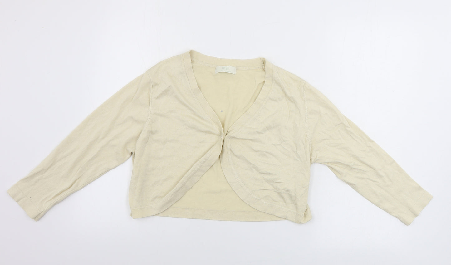 Marks and Spencer  Womens Beige   Cardigan Jumper Size 18