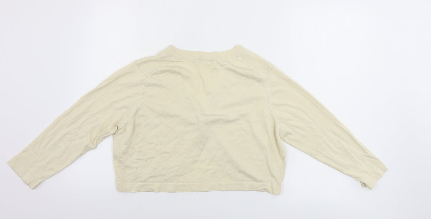 Marks and Spencer  Womens Beige   Cardigan Jumper Size 18