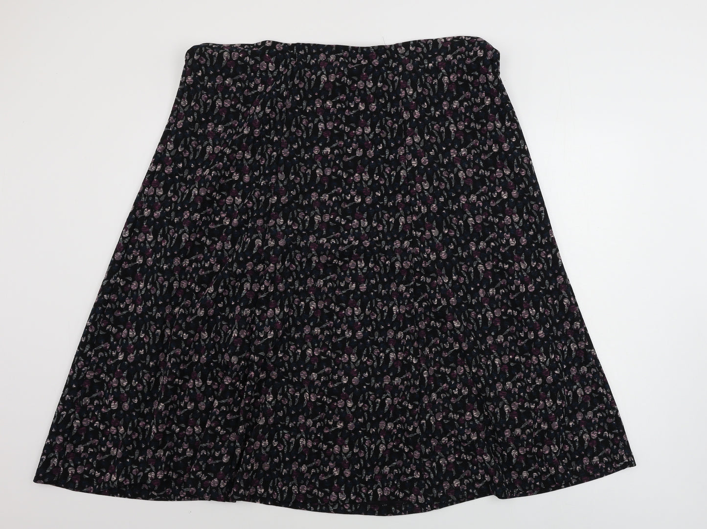 Anna rose  Womens Black Floral  A-Line Skirt Size 20