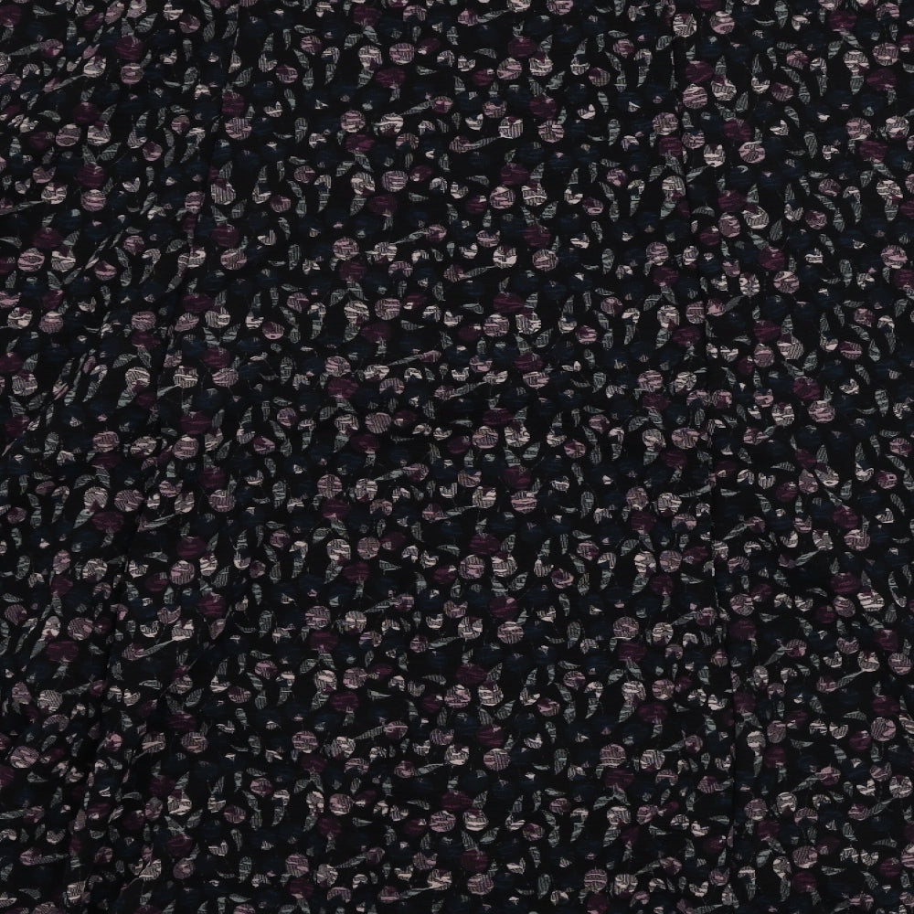 Anna rose  Womens Black Floral  A-Line Skirt Size 20