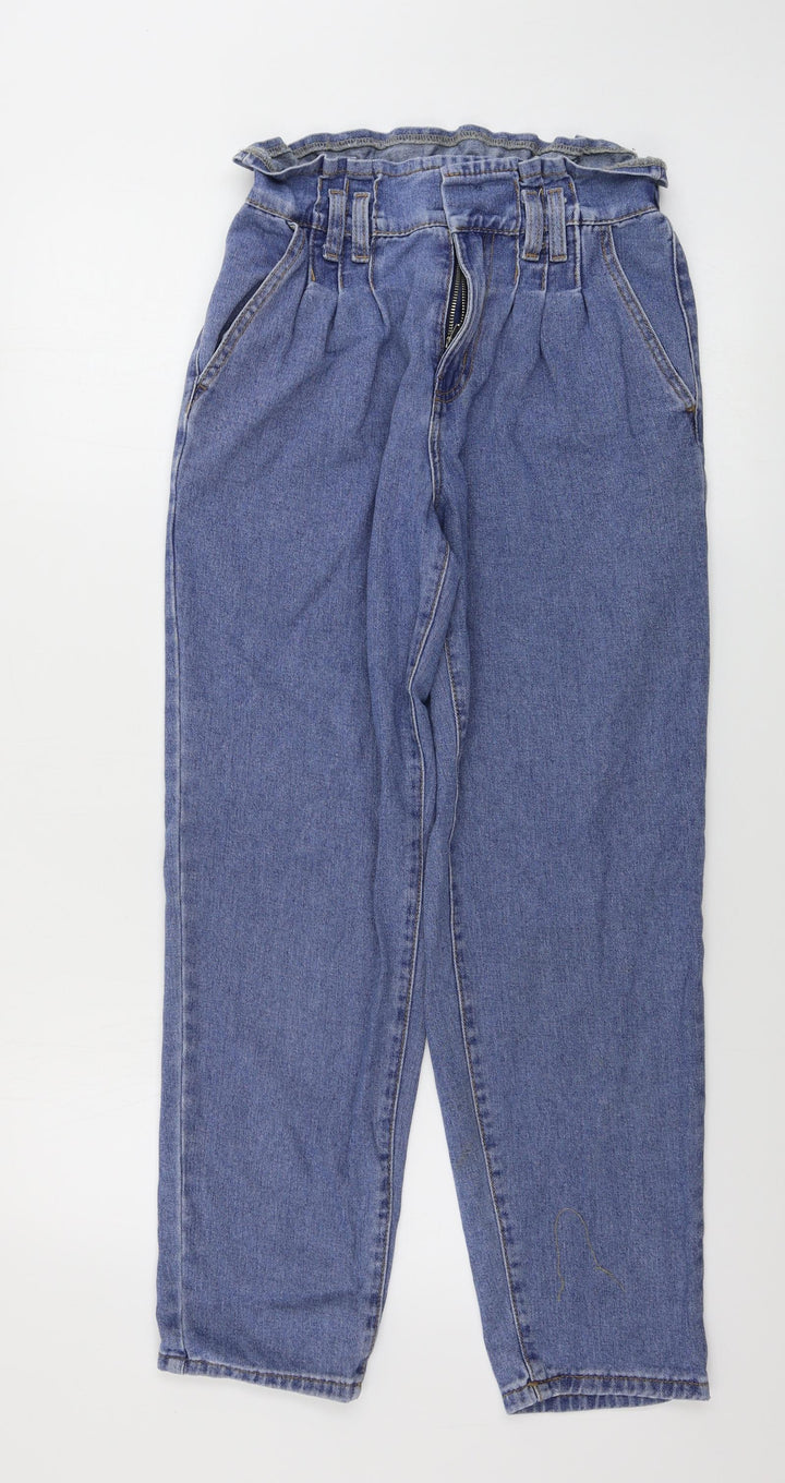denim co Womens Blue Straight Jeans Size 8 L24 in