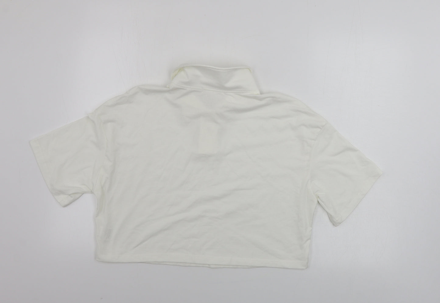 Rome Womens Ivory   Cropped T-Shirt Size S