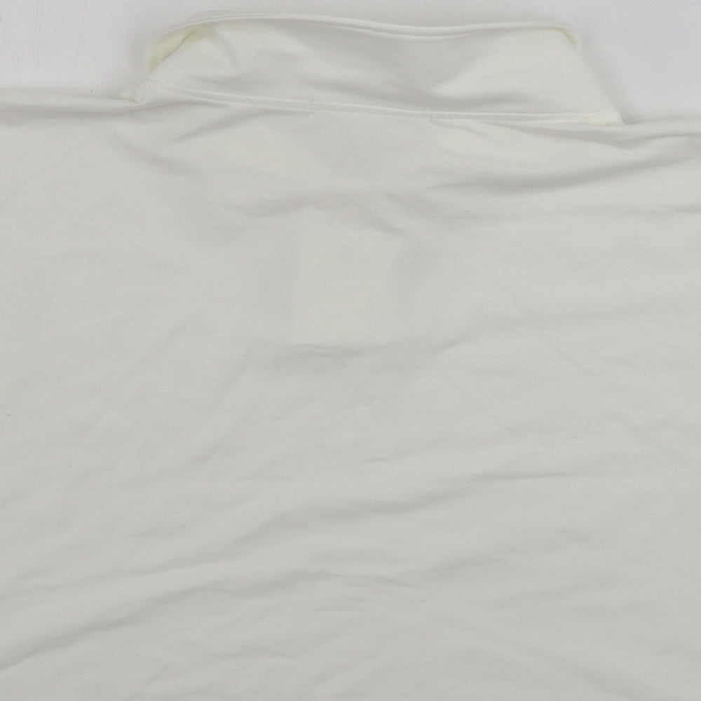 Rome Womens Ivory   Cropped T-Shirt Size S