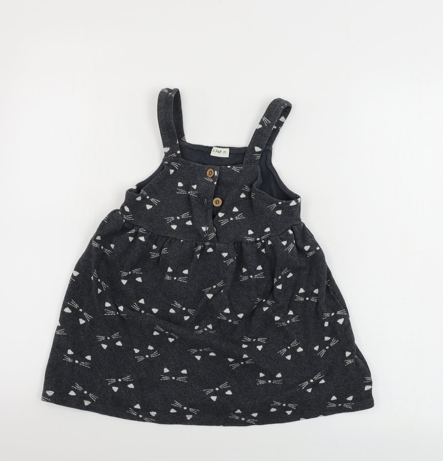 F&F  Girls Grey   A-Line  Size 5-6 Years