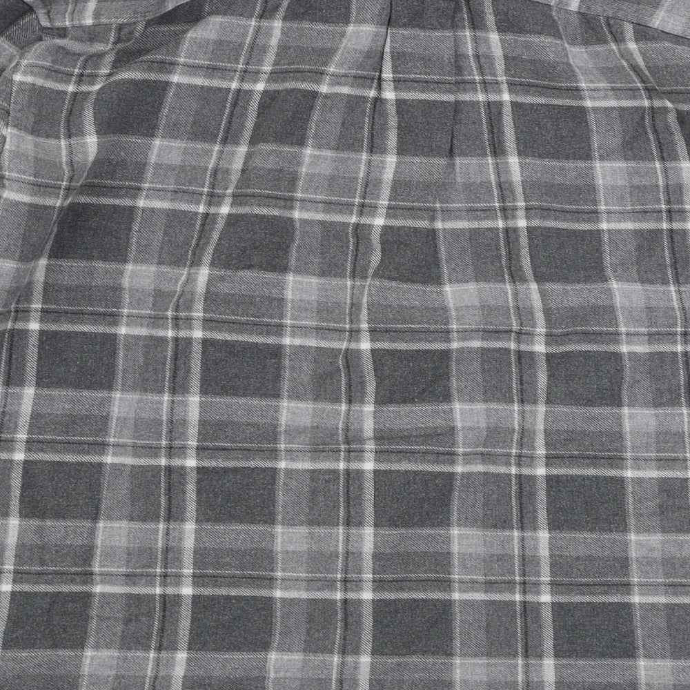 Marks and Spencer  Mens Grey Check   Button-Up Size S