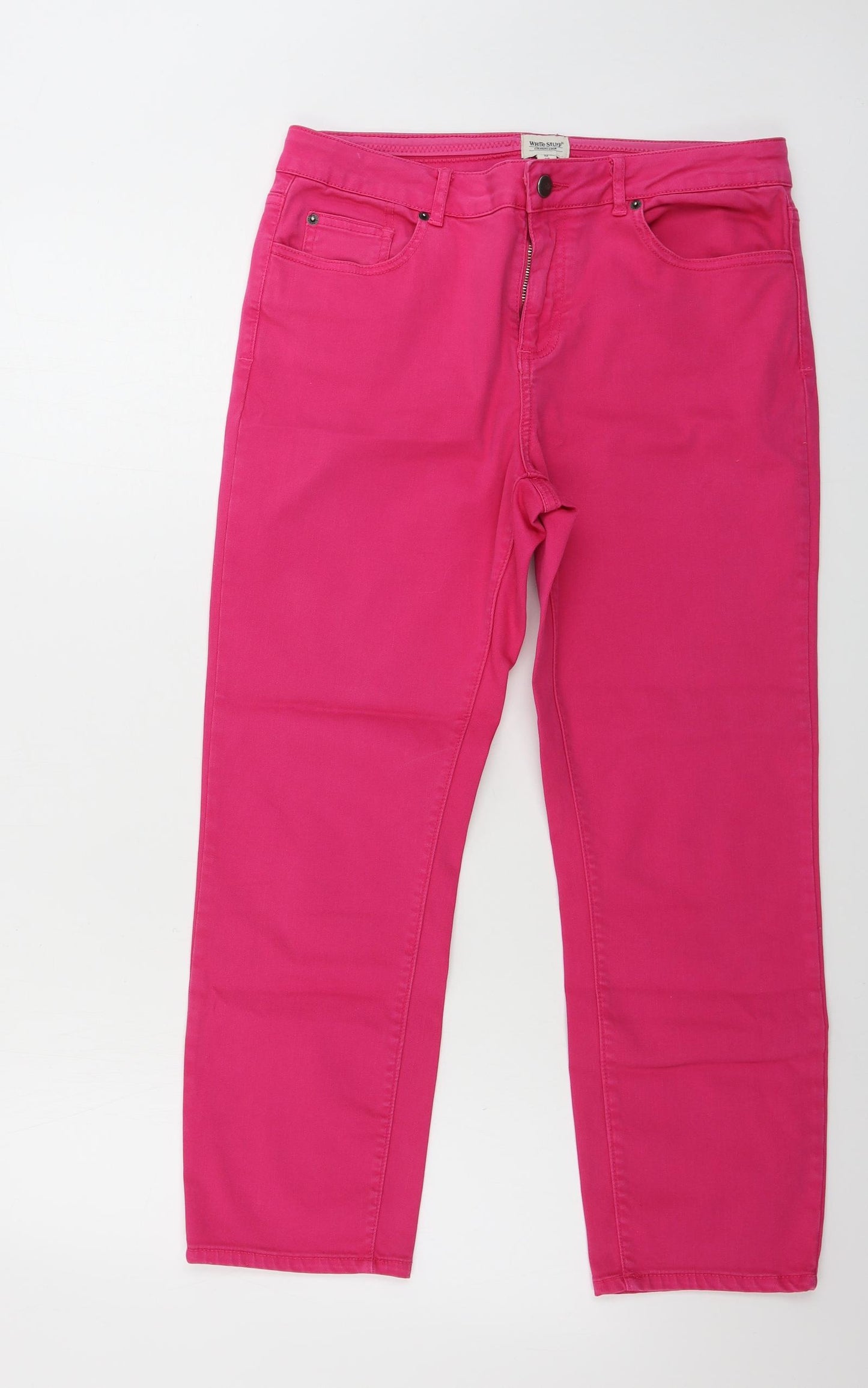 White Stuff Womens Pink   Skinny Jeans Size 12 L23 in