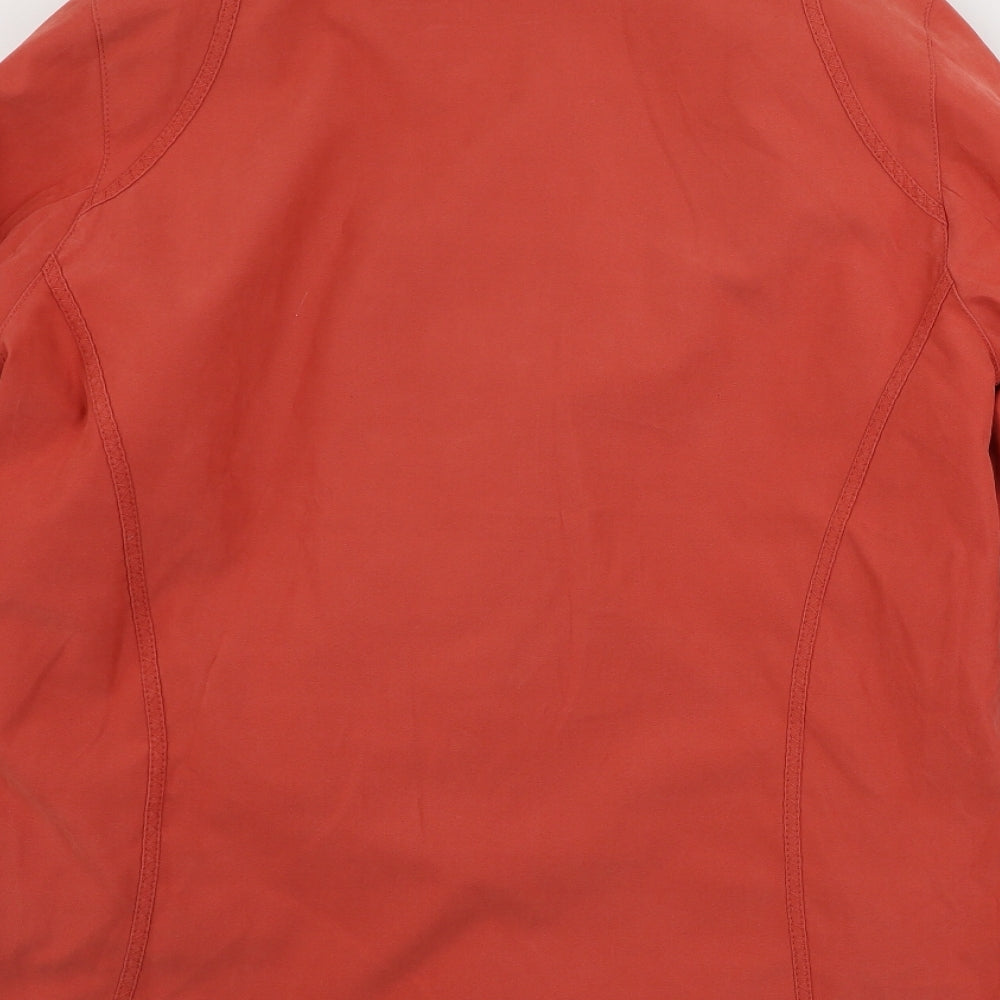 EWM Womens Orange   Jacket Coat Size 10