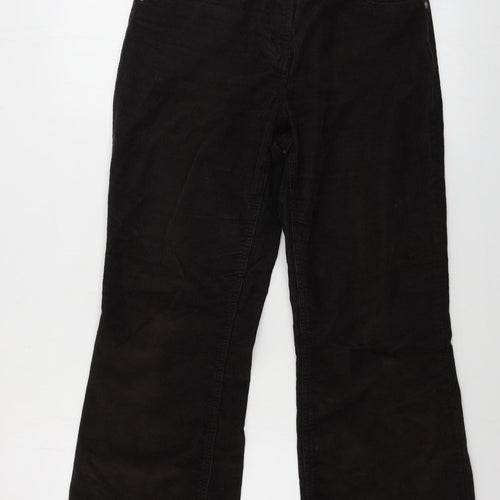Per Una  Womens Brown  Corduroy Straight Jeans Size 8 L26 in