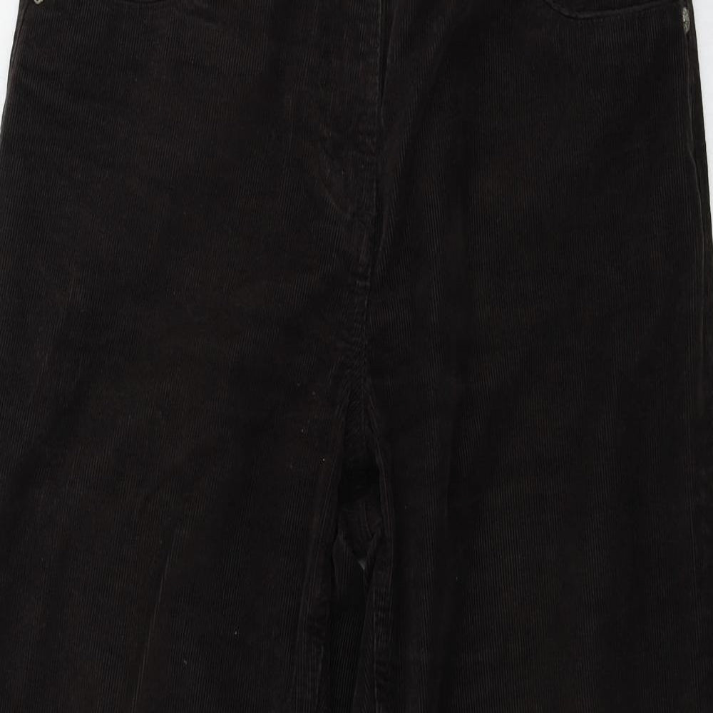 Per Una  Womens Brown  Corduroy Straight Jeans Size 8 L26 in