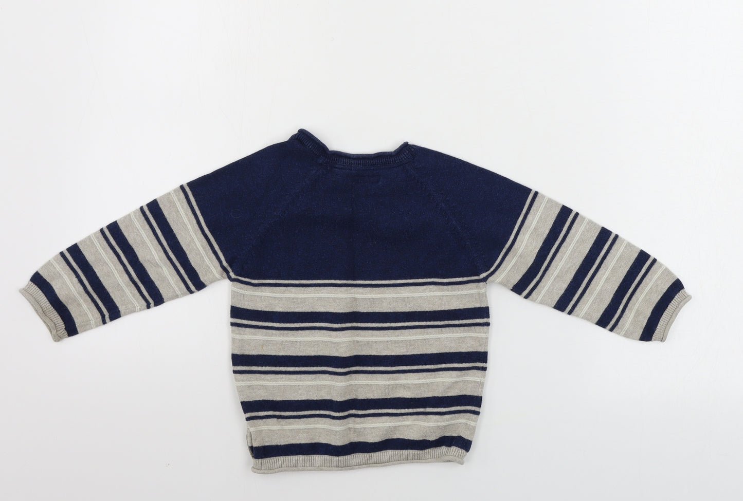 NEXT  Boys Beige Striped  Pullover Jumper Size 2 Years