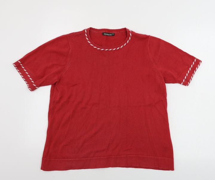 Bonmarché Womens Red Pullover Jumper Size M