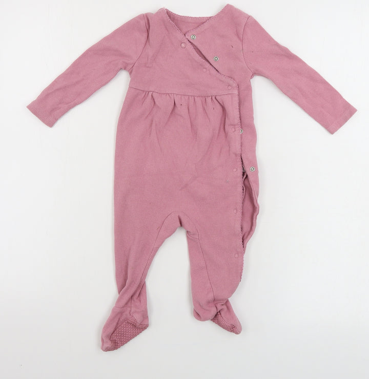 TU Girls Pink Babygrow One-Piece Size 6-9 Months