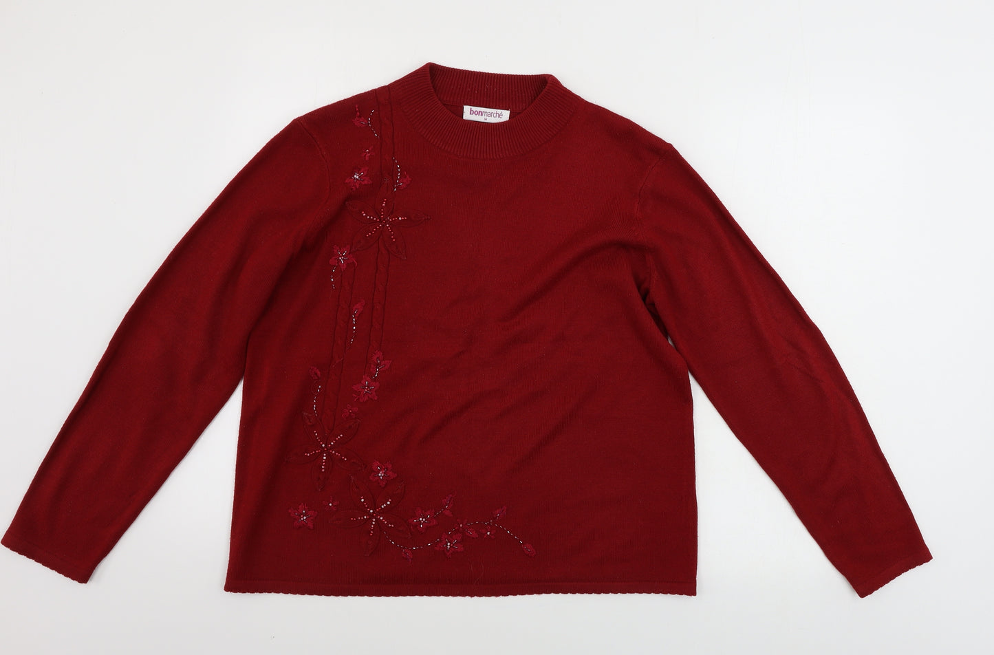 Bonmarché  Womens Red   Pullover Jumper Size M