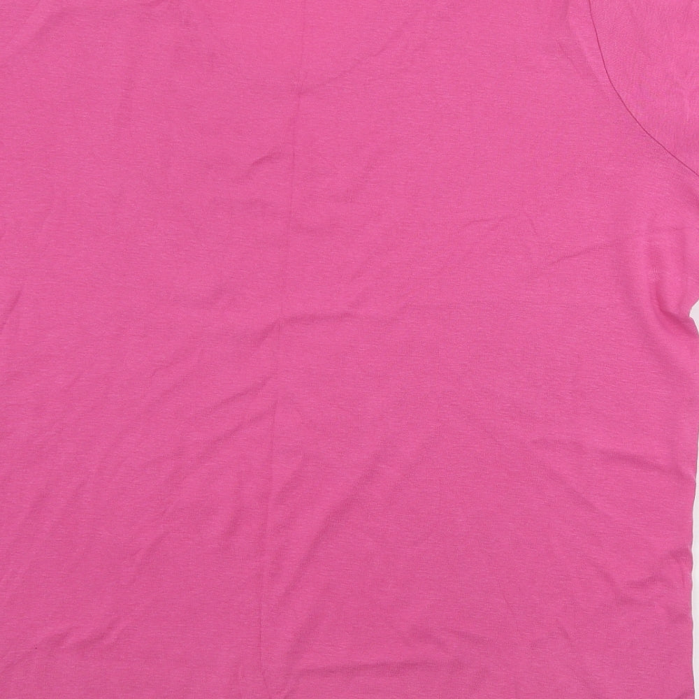 Yours Womens Pink   Basic T-Shirt Size 22