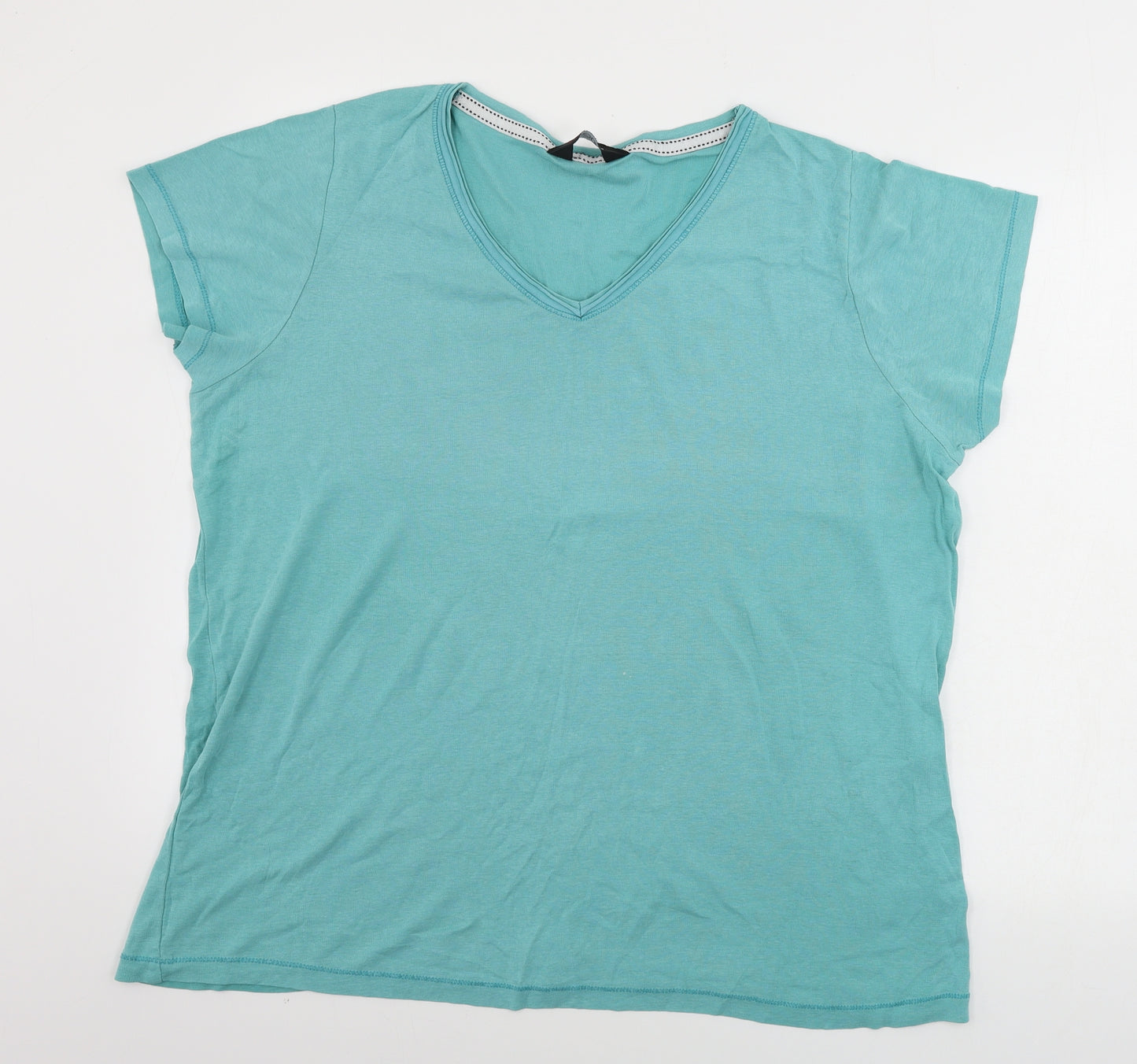 Yours Womens Green   Basic T-Shirt Size 22