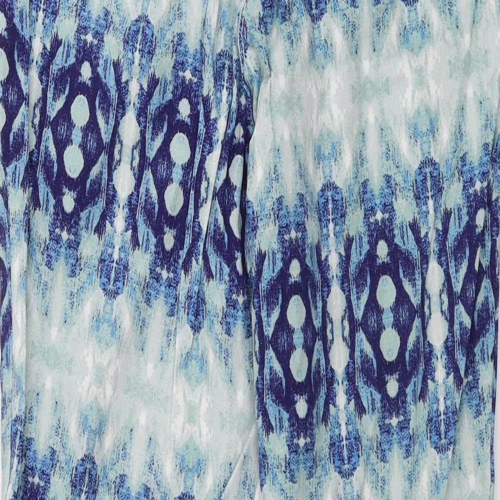 H&M  Womens Blue   Trousers  Size 8 L24 in