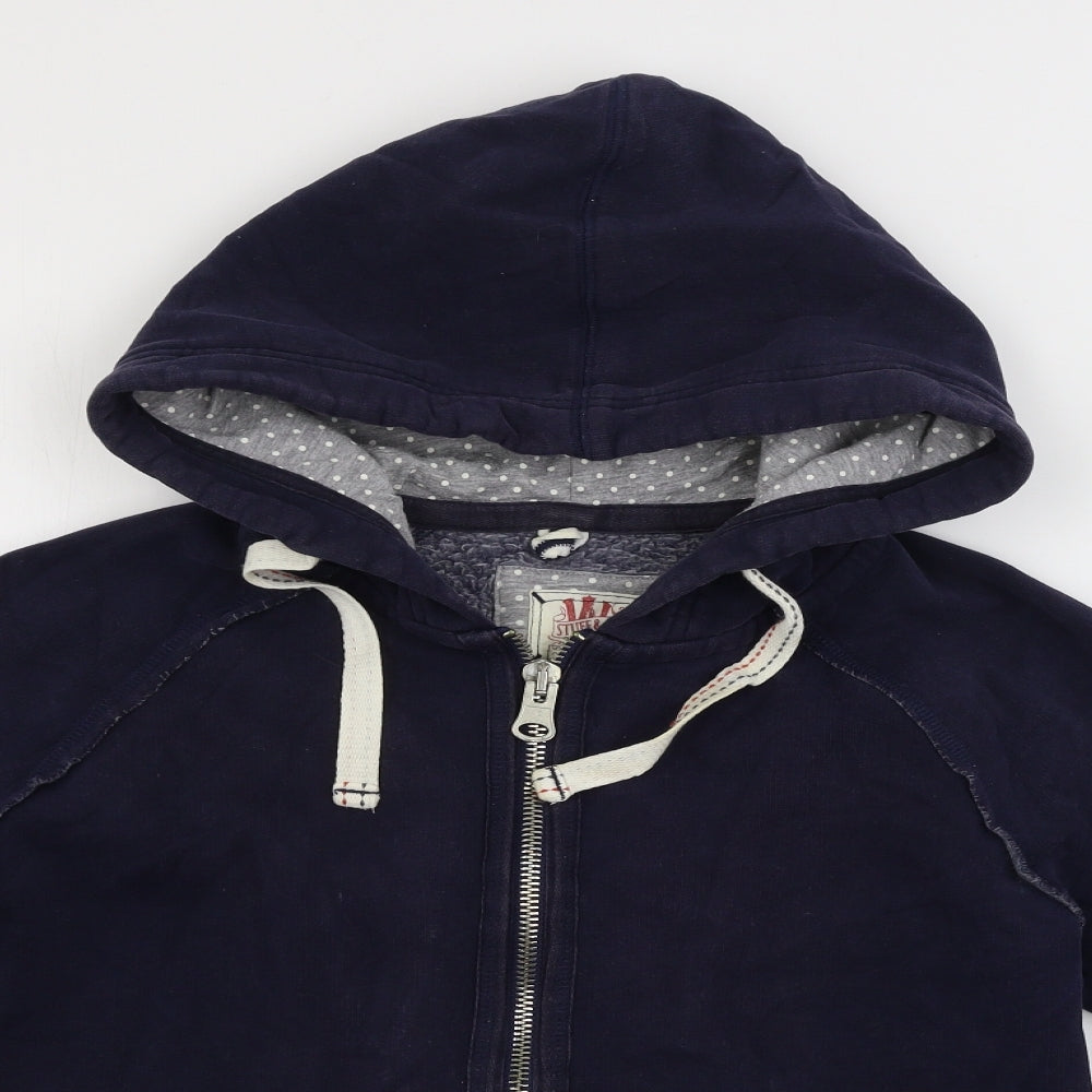White Stuff Womens Blue   Full Zip Hoodie Size 10