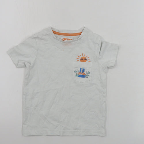 TU Boys White   Basic T-Shirt Size 2 Years