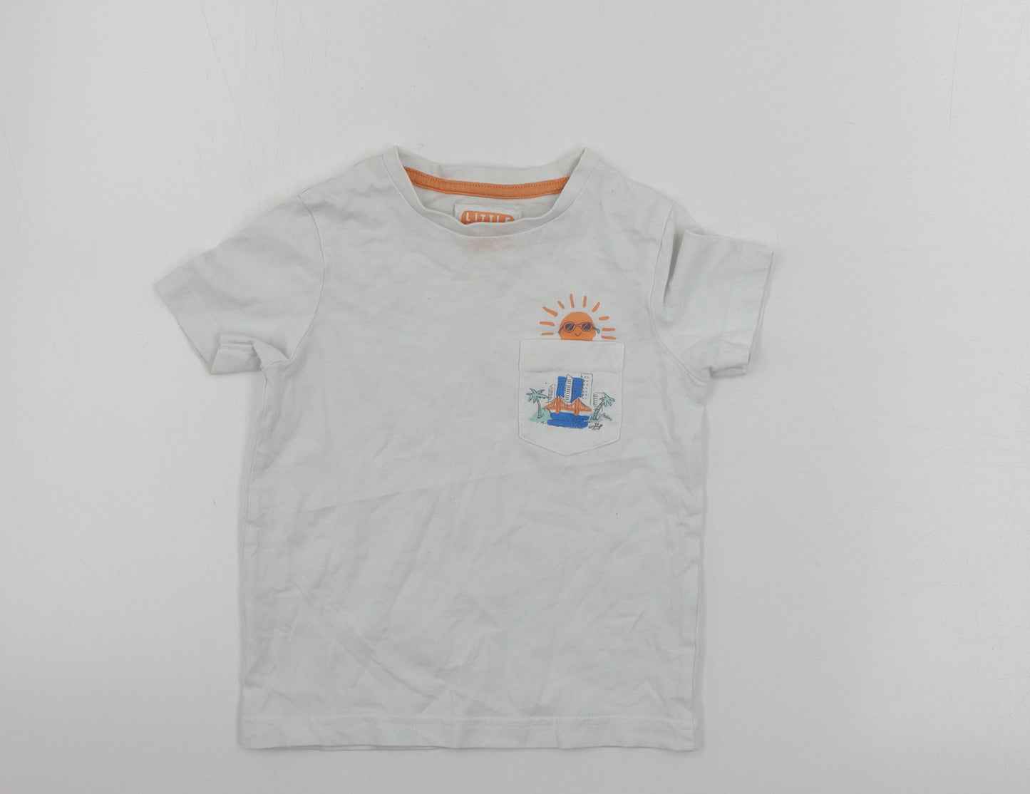 TU Boys White   Basic T-Shirt Size 2 Years