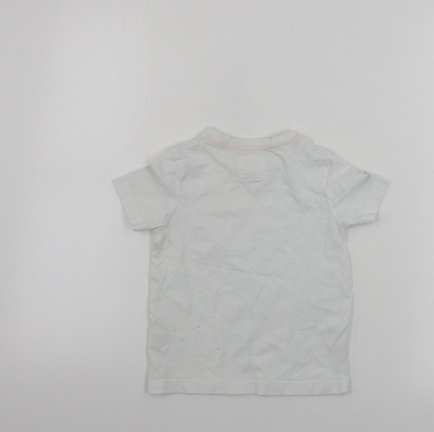 TU Boys White   Basic T-Shirt Size 2 Years
