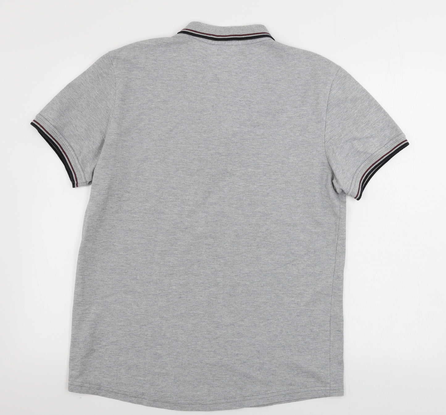 Firetrap Mens Grey    Polo Size L