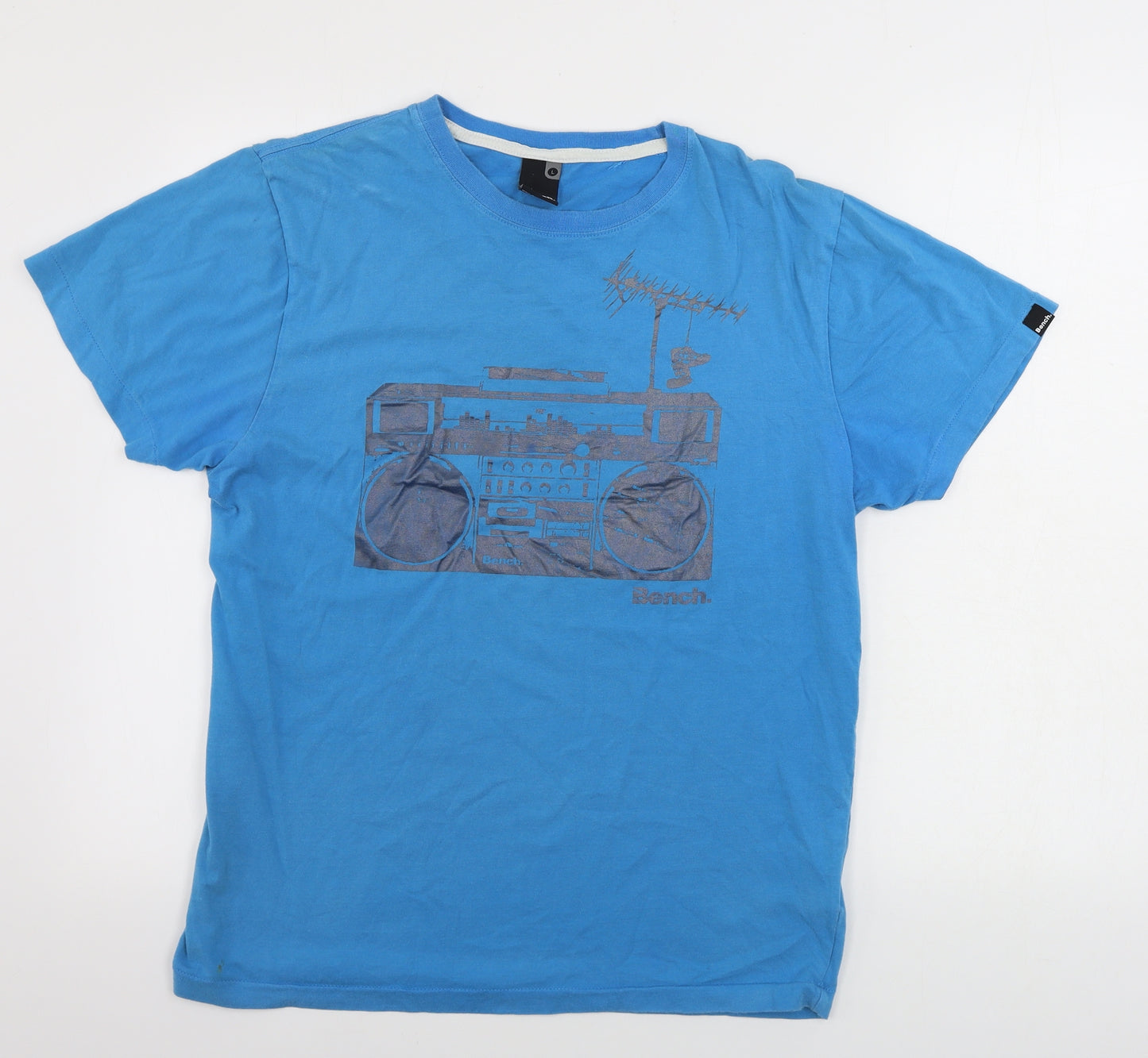 Bench Mens Blue    T-Shirt Size L
