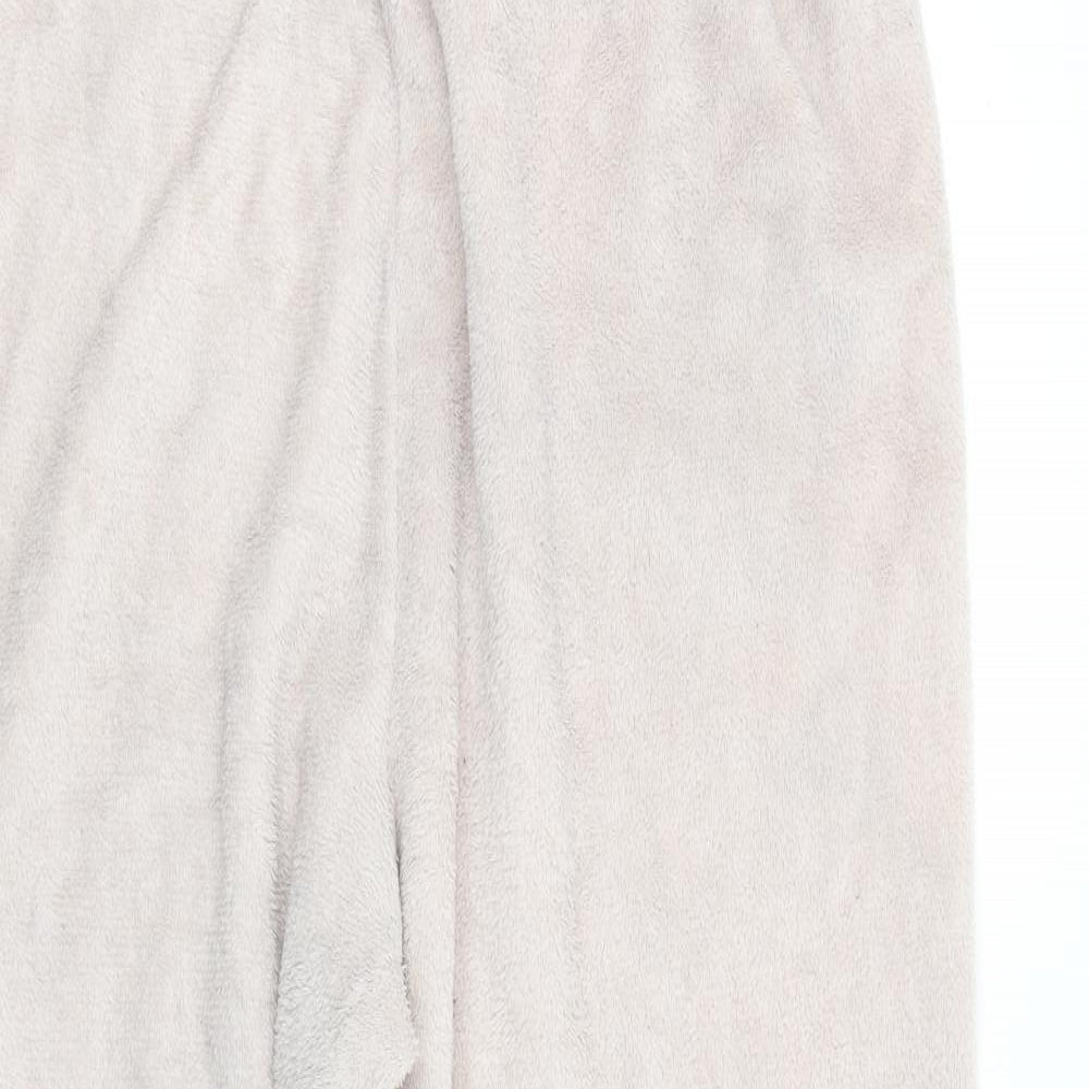 Primark Womens Pink Solid Fleece  Pyjama Pants Size 18