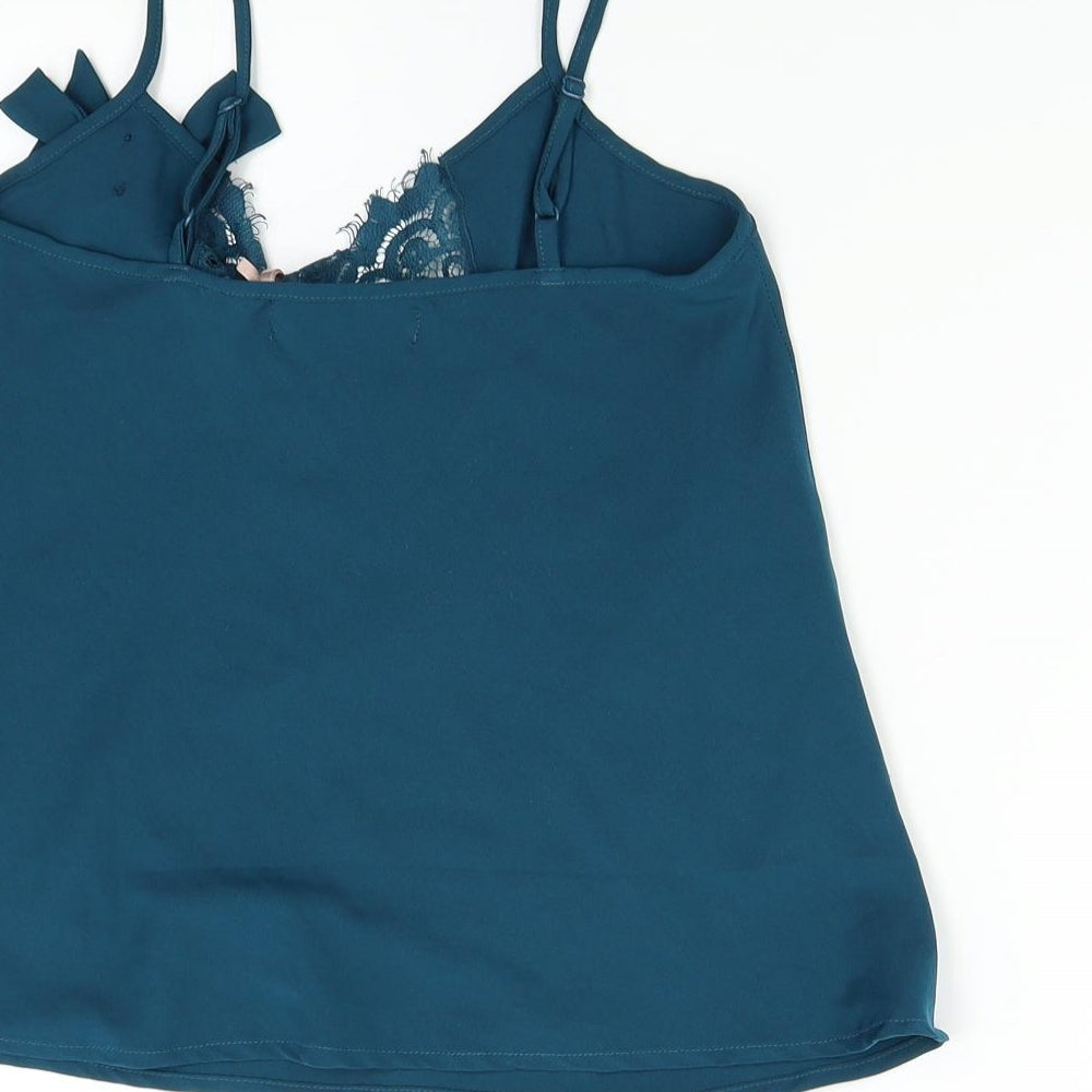 Boohoo Womens Green   Camisole Tank Size 12