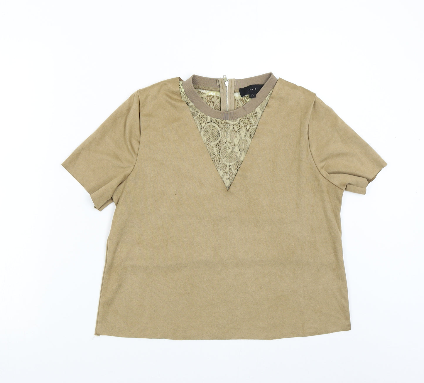 Julie Womens Brown   Basic T-Shirt Size M