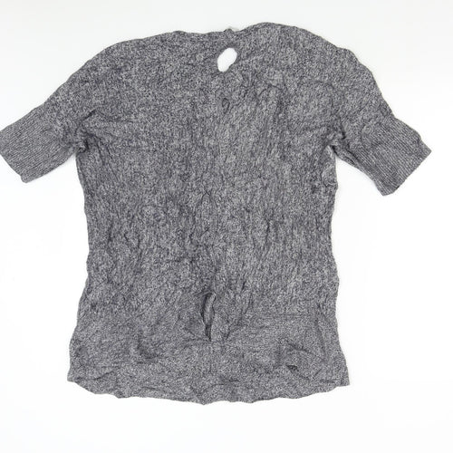 Great Plaind Womens Grey  Knit Pullover Jumper Size L