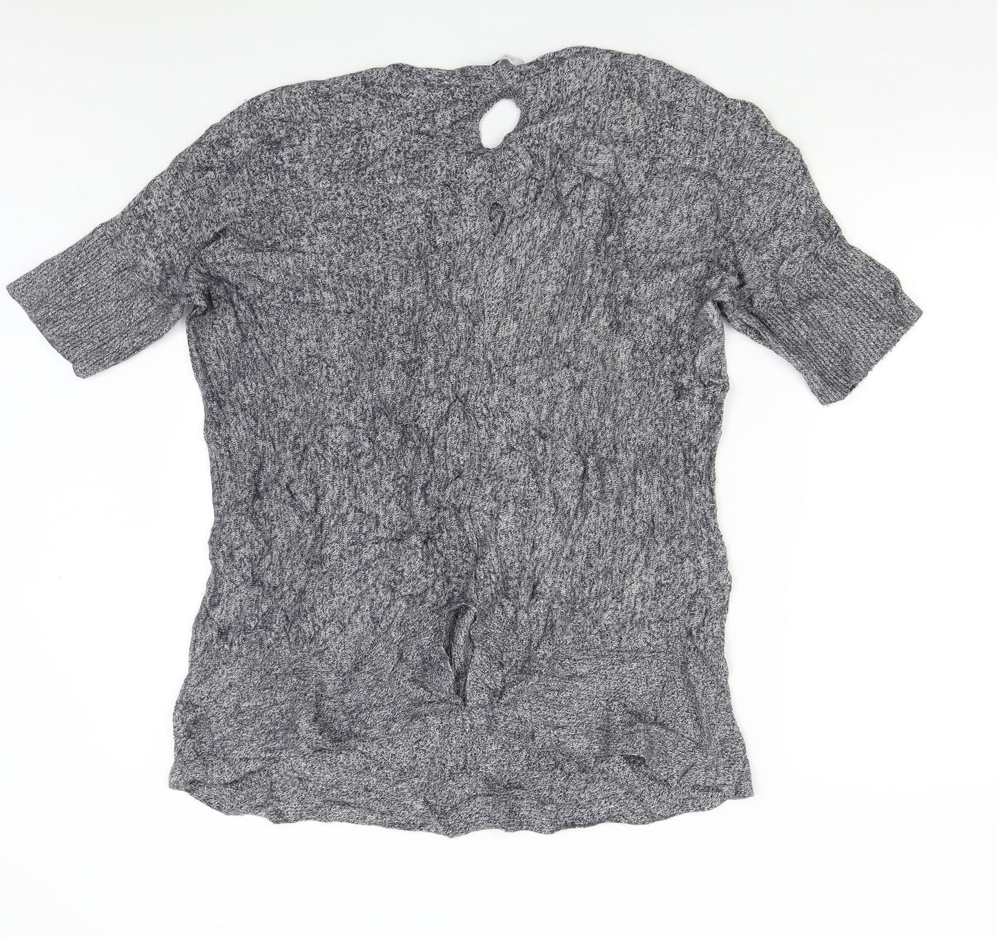 Great Plaind Womens Grey  Knit Pullover Jumper Size L