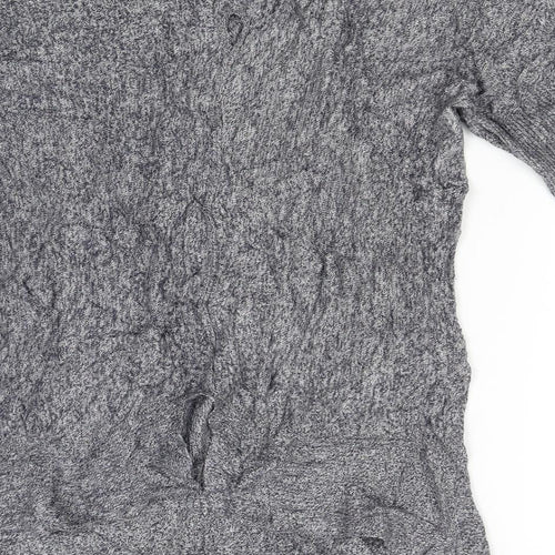 Great Plaind Womens Grey  Knit Pullover Jumper Size L
