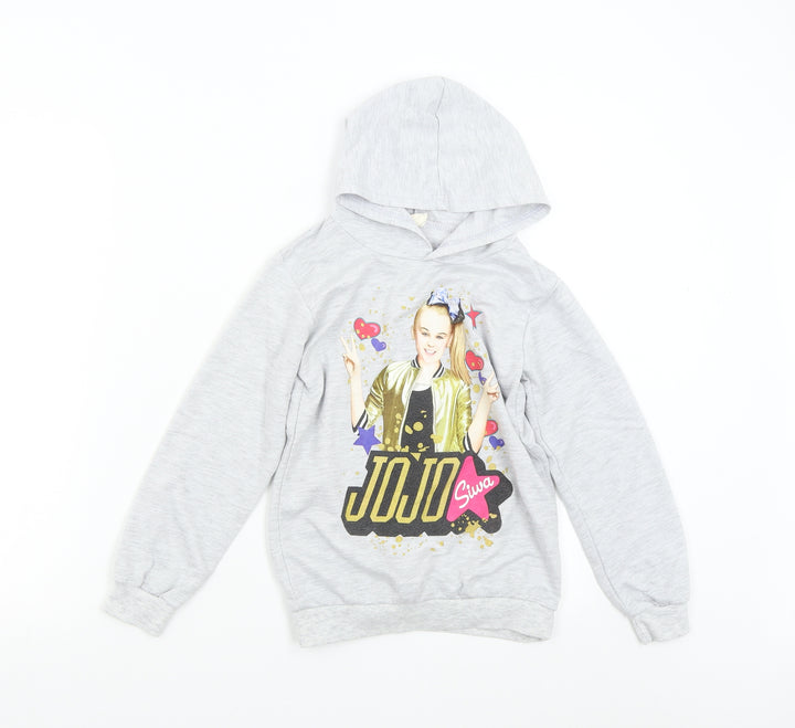 Dgfstm Boys Grey Pullover Hoodie Size 10 Years - Jojo Siwa
