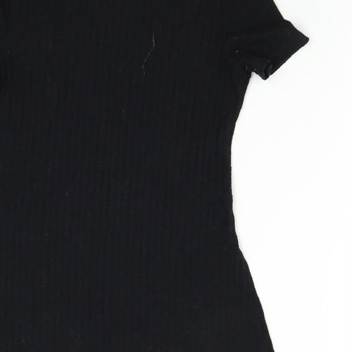 Michelle Keegan Womens Black   Basic T-Shirt Size S