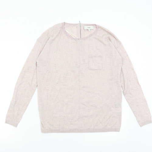 NEXT Womens Pink  Knit Pullover Jumper Size 8